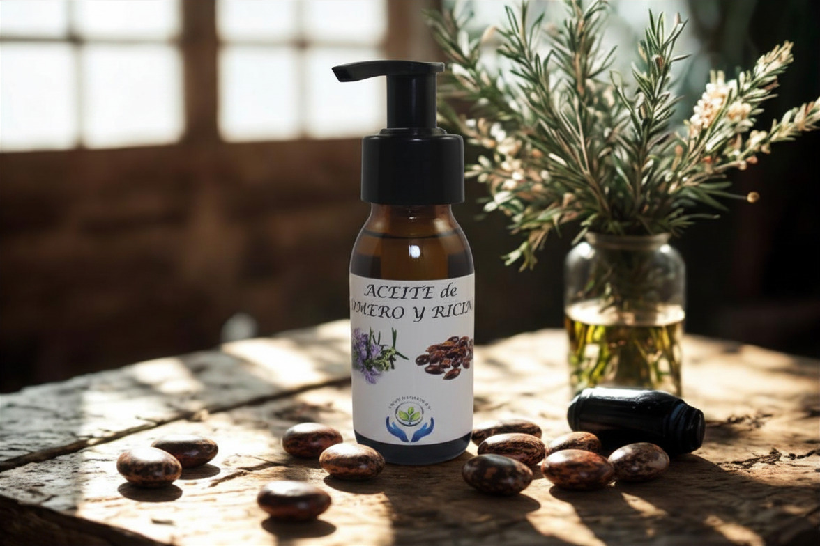 Aceite de Romero y Ricino - Salud Naturalis